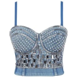 Y2K Rhinestone Diamond Sequin Tank Top 16 Y2K Rhinestone Diamond Sequin Tank Top -EgrilDoll Fashion Outlet Store y2k rhinestone diamond sequin tank top b blue eu 34 583